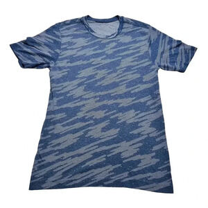 LULULEMON Metal Vent Breathe Men’s Short Sleeve Shirt Blue Size Small